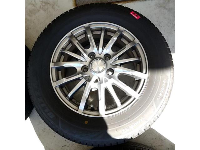 【中古W/中古T】 AUTOBACS SEVEN LEBEN DS5 + BRIDGESTONE BLIZZAK VRX3 4本セット
