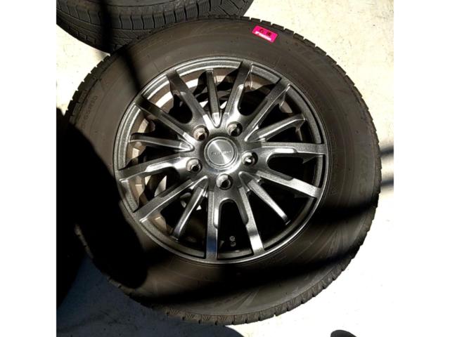 【中古W/中古T】 AUTOBACS SEVEN LEBEN DS5 + BRIDGESTONE BLIZZAK VRX3 4本セット