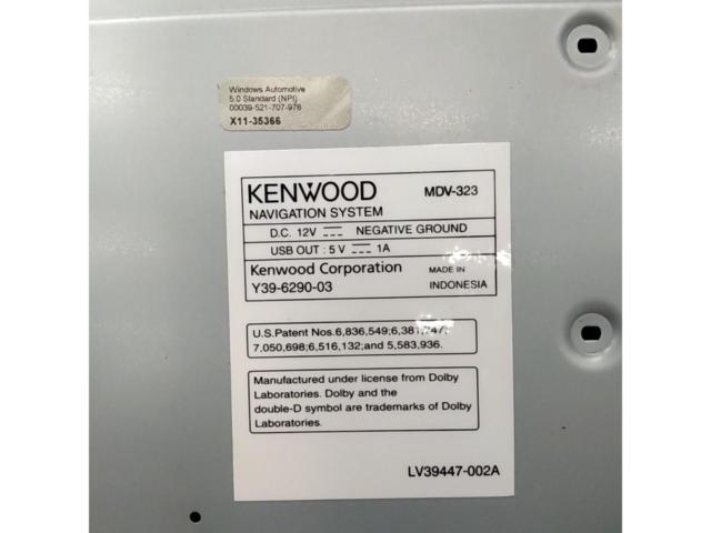 KENWOOD MDV-323 ワンセグチューナー内蔵 DVD/USB AVメモリーナビゲーション ※わけあり/保証対象外