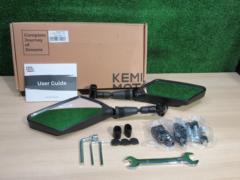 Φ22.2 クランプミラー左右 10mm正/逆ネジ KEMIMOTO