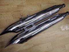 VANCE&HINES ターンダウンスリップオンマフラー 4インチ ツーリング(’95-’16)