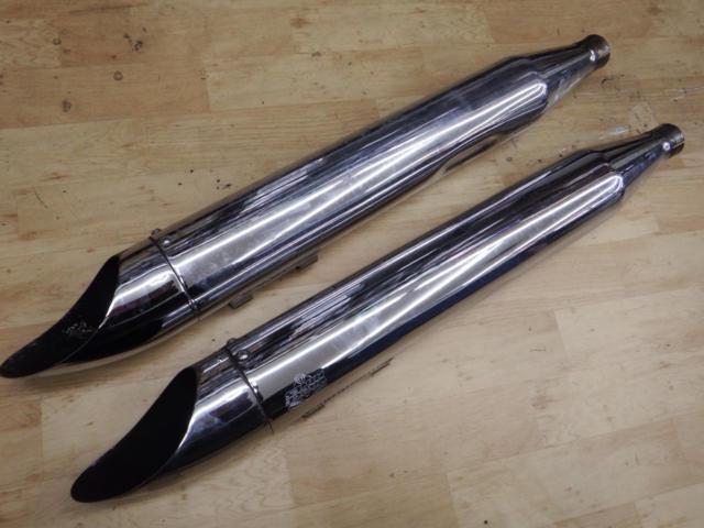 VANCE&HINES ターンダウンスリップオンマフラー 4インチ ツーリング(’95-’16)