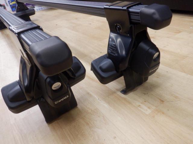 INNO ベースキャリアセット スクエアバー INSUT+K918･IN-B127BK WR-V DG5 ルーフレールガーニッシュ無車