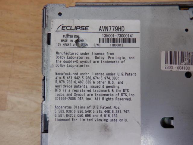 ECLIPSE AVN779HD 2009年モデル