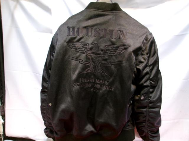 サイズXXL 【HOUSTON】 HTVA-2311S MA-1 メッシュジャケット ブラック