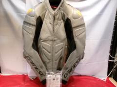 サイズ48 【DAINESE】 SUPER RACE LEATHER JACKET グレー