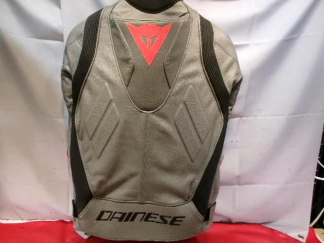 サイズ48 【DAINESE】 SUPER RACE LEATHER JACKET グレー