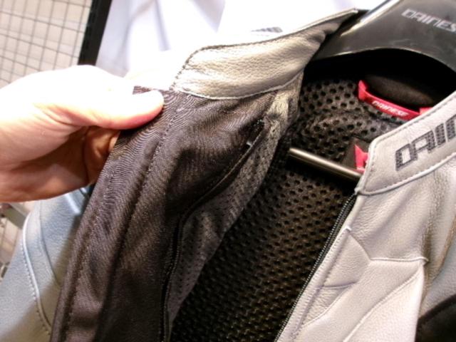 サイズ48 【DAINESE】 SUPER RACE LEATHER JACKET グレー