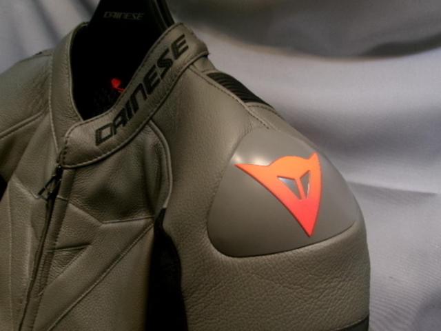 サイズ48 【DAINESE】 SUPER RACE LEATHER JACKET グレー