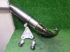 シグナスX(2型より取り外し)【WirusWin】ショットマフラー ポッパータイプ&ショットマフラー専用 アルミビレットステー付