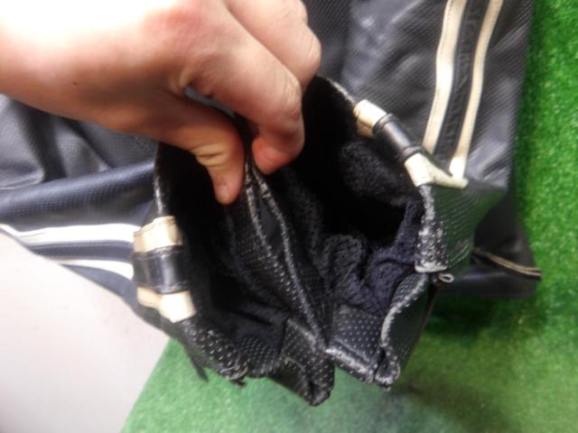 ワケアリ サイズS Liugoo Leateers パンチングレザージャケット パッド無し