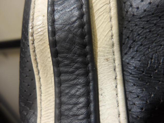 ワケアリ サイズS Liugoo Leateers パンチングレザージャケット パッド無し