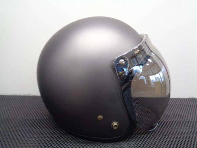 山城 ジェットヘルメット YH-001 マットガンメタ Mサイズ 2022年製造