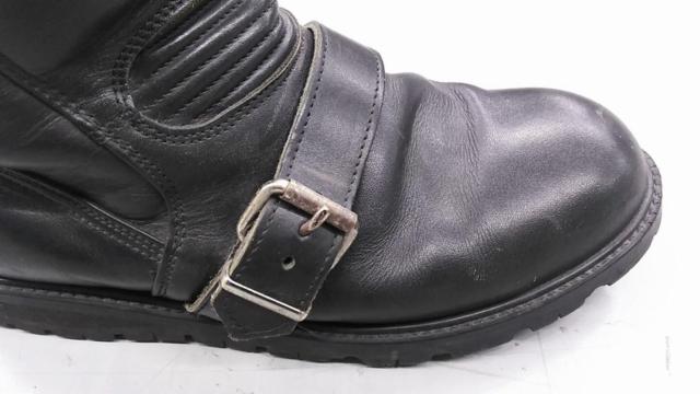 KADOYA BLACK ANKLE レザーブーツ