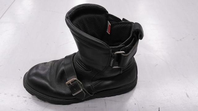 KADOYA BLACK ANKLE レザーブーツ