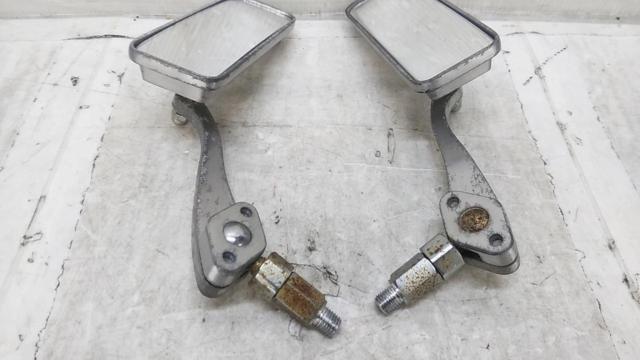 【左右セット】メーカー不明 ショートスクエアミラー