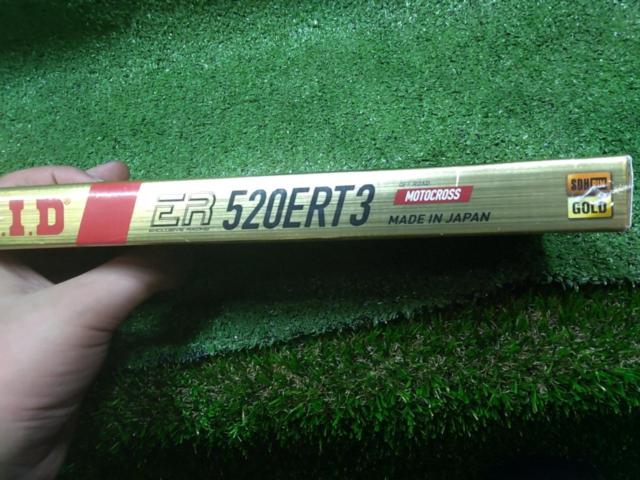 【DID】ERシリーズチェーン 520ERT3 ゴールド 104L モトクロス競技向け 未使用品