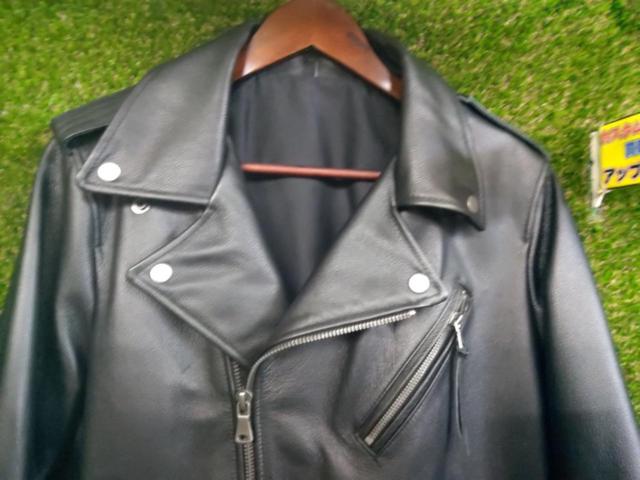 【メーカー不明】レザージャケット 牛革 サイズ:XL