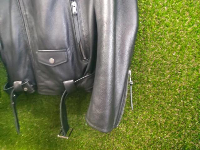 【メーカー不明】レザージャケット 牛革 サイズ:XL