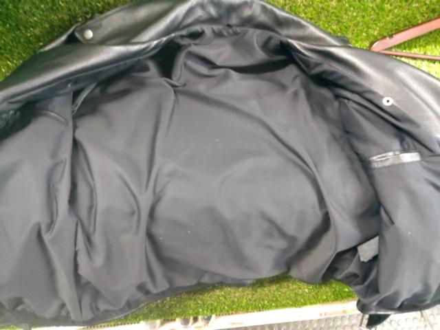 【メーカー不明】レザージャケット 牛革 サイズ:XL