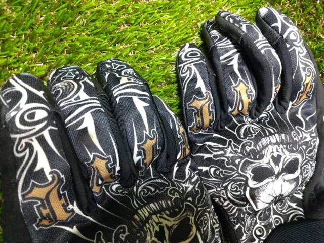 【FIVE】メッシュグローブ SLIDE SCULL サイズ:XL