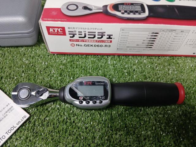 KTC (Kyoto Machine Tool) Digital Ratchet
Part number: GEK060-R3 (9.5 sq.)
Measurement range: 12–60 N·m)
