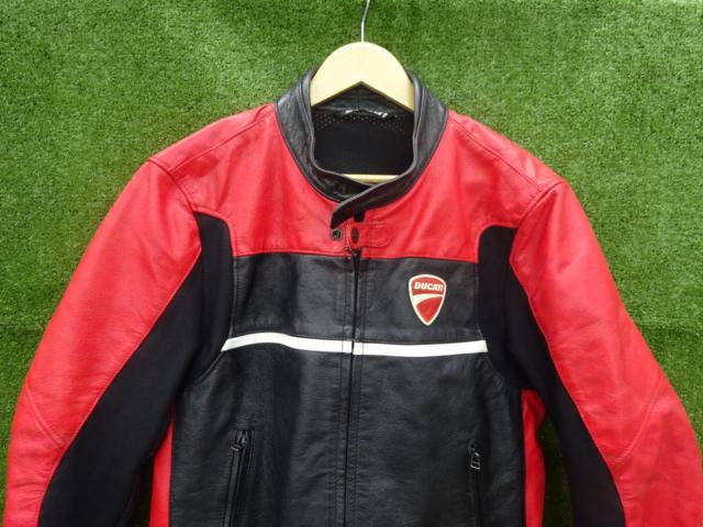 【DUCATI】レザーライダースジャケット サイズ:50(M-L)