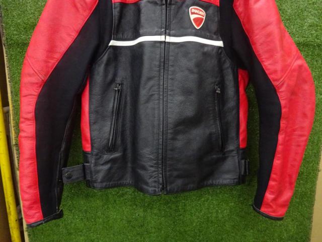 【DUCATI】レザーライダースジャケット サイズ:50(M-L)