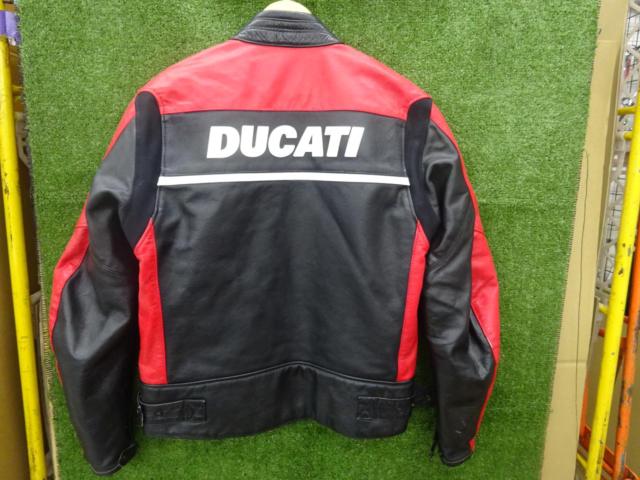 【DUCATI】レザーライダースジャケット サイズ:50(M-L)