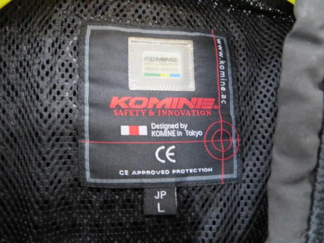 【KOMINE】JK-128 プロテクトフルメッシュジャケット Lサイズ