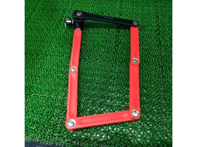 ABUS BORDO LITE 6055 鍵タイプ プレートロックレッド