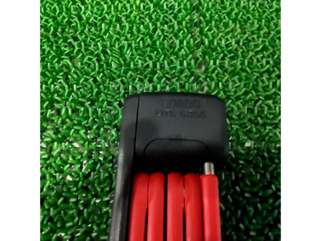 ABUS BORDO LITE 6055 鍵タイプ プレートロックレッド