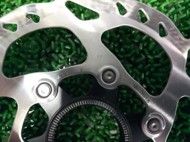 【わけあり現状販売】厚さ1.5mm SHIMANO SM-RT10-S センターロックディスクローター 160mm