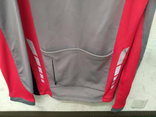 XLサイズ TREK 裏起毛長袖サイクルジャージ ブラック/レッド