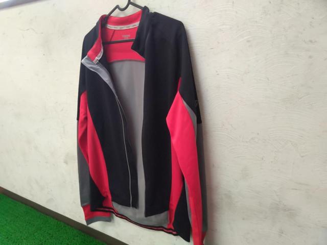 XLサイズ TREK 裏起毛長袖サイクルジャージ ブラック/レッド