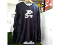 サイズ:XL DFG ソリッドジャージ(ブラック/ホワイト)