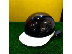 【サイズ:フリー(57～60cm)】アクティブ1 白つば半キャップヘルメット NT-015