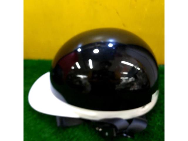【サイズ:フリー(57～60cm)】アクティブ1 白つば半キャップヘルメット NT-015