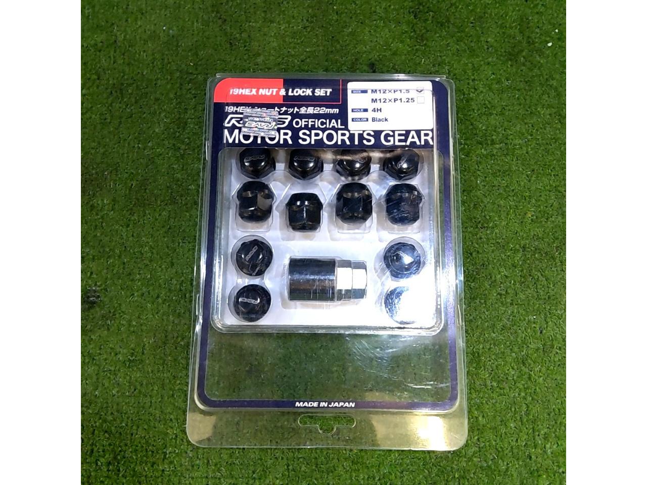 M12xP1.5/19HEX/16 pieces RAYS
19HEX Lock & Nut Set
Short
