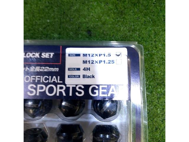 【M12xP1.5/19HEX/16個】RAYS 19HEXロック&ナットセット ショートタイプ
