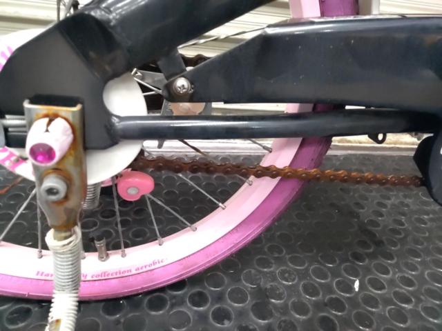 【わけあり現状販売】玉越工業 HardCandy 18×1.75インチシングルギアキッズサイクル ブラック