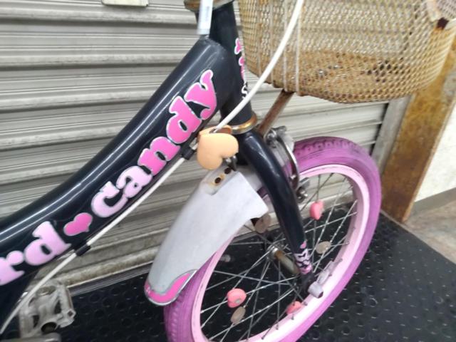 【わけあり現状販売】玉越工業 HardCandy 18×1.75インチシングルギアキッズサイクル ブラック