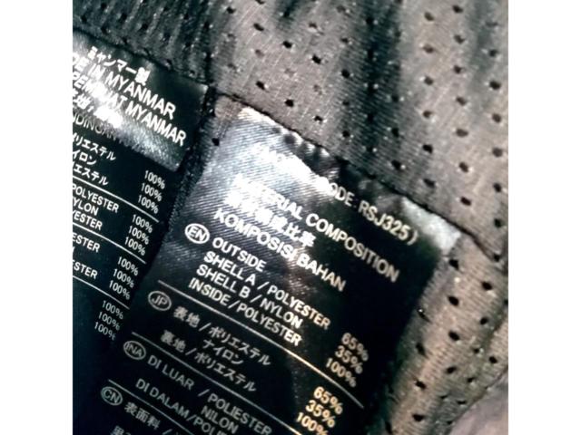 【サイズ:L】RSTaichi レーサーメッシュジャケット RSJ325