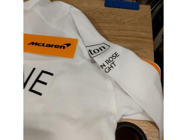 【サイズ:L】2018年 マクラーレンF1チーム MCL33 チーム公式Tシャツ #2 ストフェル・ヴァンドーン ※サイン入り (McLaren 18 SV TEE)
