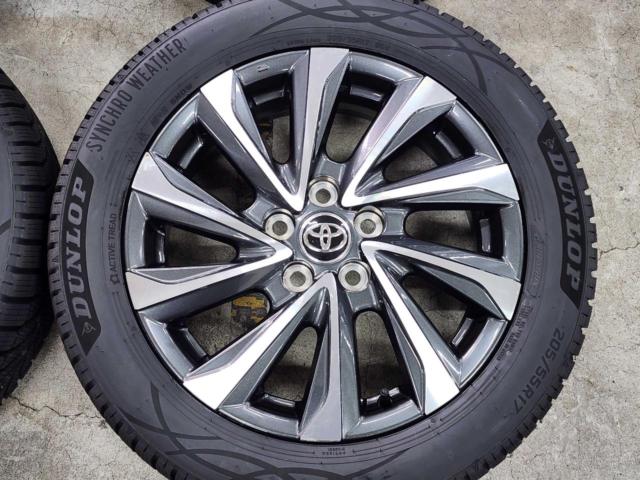 トヨタ ヴォクシー  90系 S-Zグレード 純正ホイール + ［オールシーズン］ DUNLOP(ダンロップ) SYNCHRO WEATHER 205/55R17 95V XL