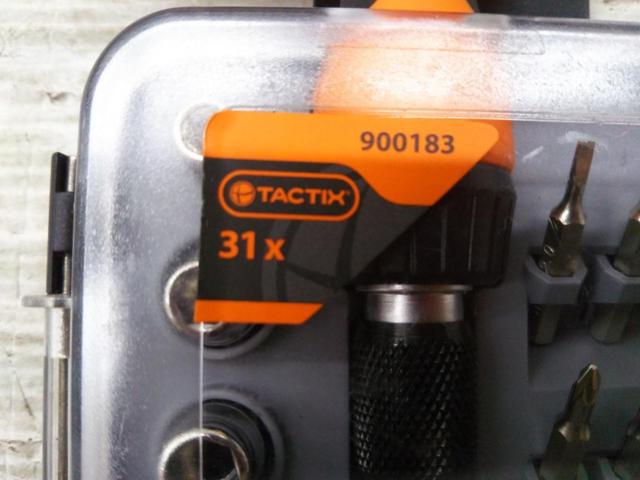 【WG】TACTIX 31pcsミニラチェットTハンドルセット