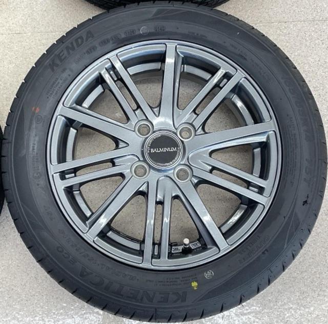 Unused tires + used aluminum wheel set
BALMINUM
+
KENDA (Kenda)
KR 203
155 / 65R14
75T
Made in 2026
4 pieces set