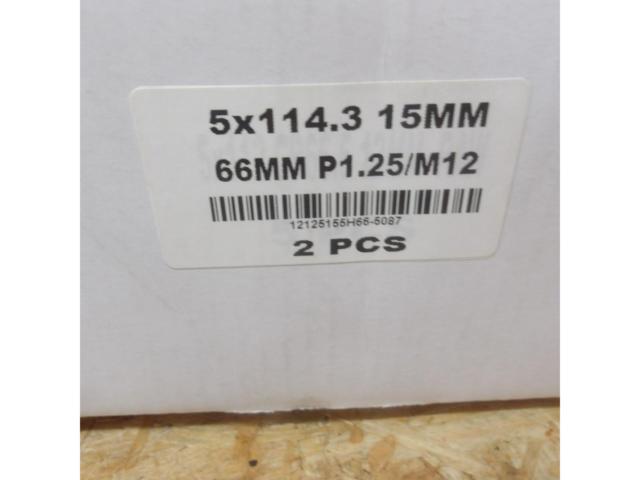 メーカー不明 ワイドトレッドスペーサー 15mm M12xP1.25 PCD114.3-5H ハブ径66mm