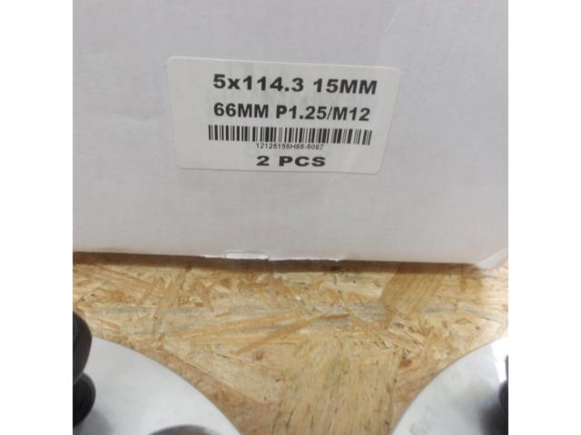 メーカー不明 ワイドトレッドスペーサー 15mm M12xP1.25 PCD114.3-5H ハブ径66mm