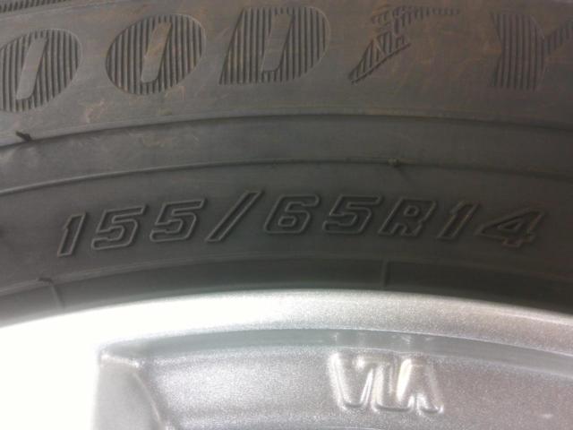 weds ravrion RS01 + GOODYEAR ICE NAVI8 155/65-14 Z10041